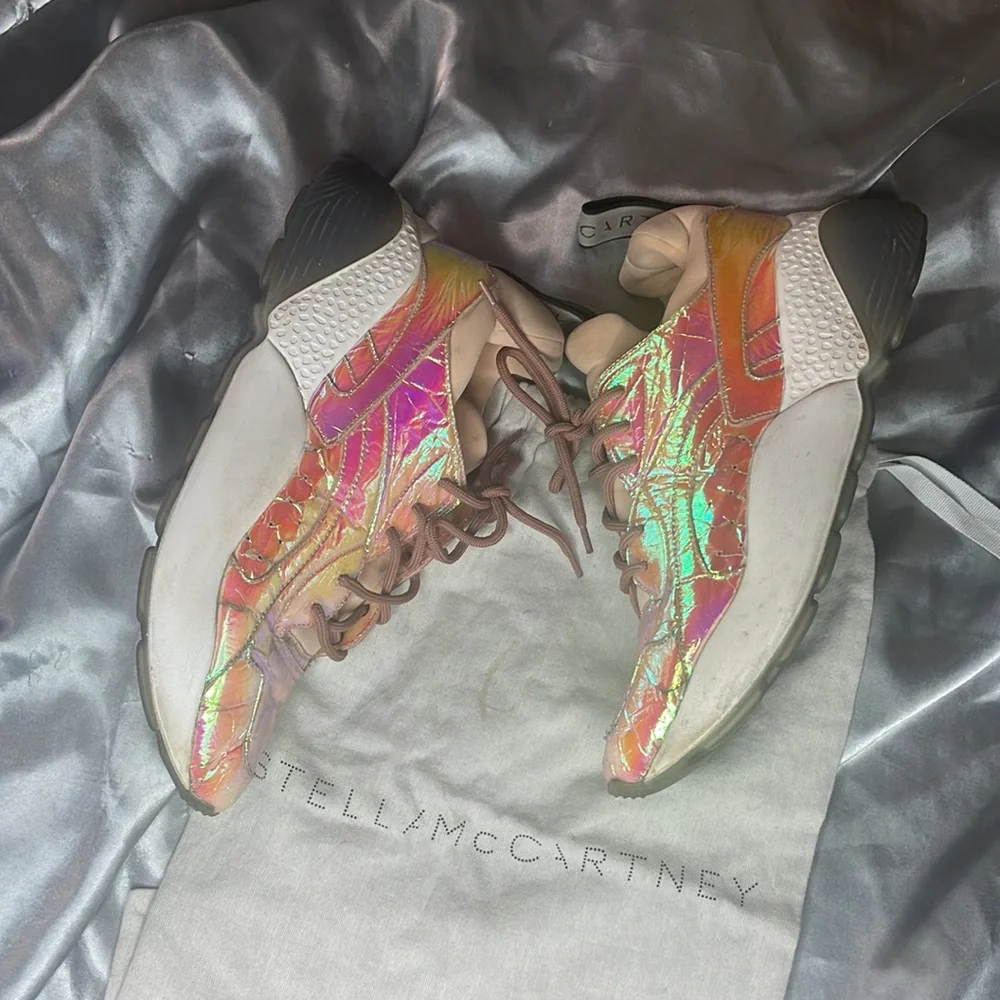 STELLA MCCARTNEY Holographic Eclypse 50 Sneakers Size 41 or 11 - Picture 4 of 12